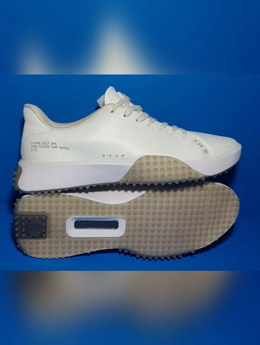 G/Fore Fore G4 G.112 Disruptor Men's White Leather Golf Sneaker ⛳️ US 11.5 ⛳️ - Picture 4 of 9